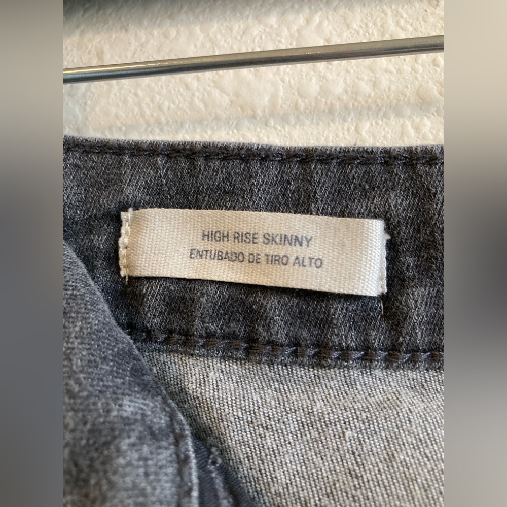 Universal Thread Dark Charcoal Gray High Rise Skinny Jeans Size 10 Short - Picture 6 of 11